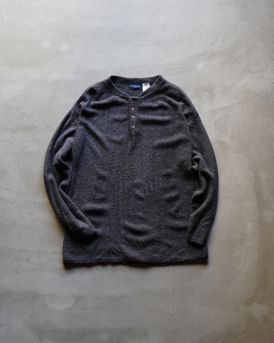 ICEBOX acryl nylon henry neck Knit made in USA