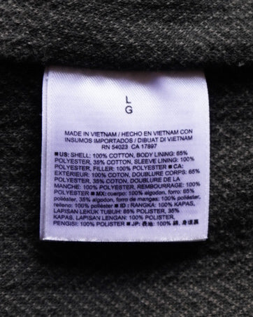 OLD NAVY cotton box quilted padded jacket