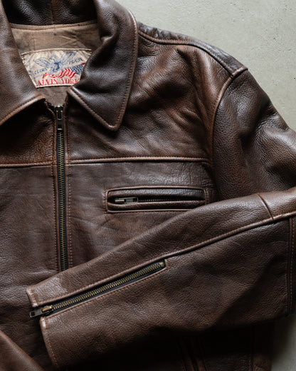 ALVIN YORK single leather jacket made in france