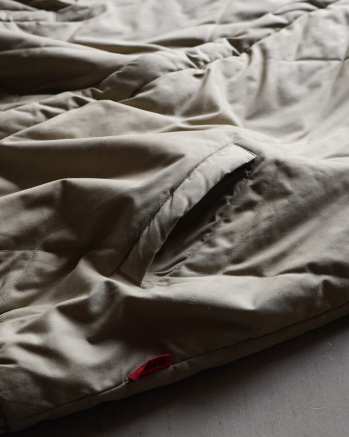 SPORTS MAN quilting switching knit rib zip jacket