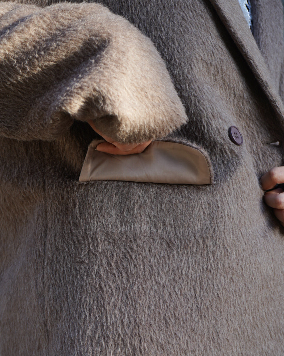 " ladies " shaggy tailored jacket