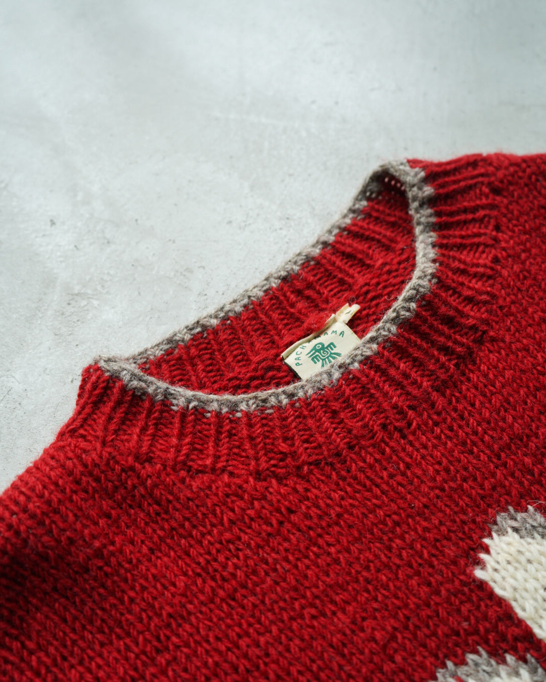 PACHMAMA flower pattern hand knitting ecuador knit