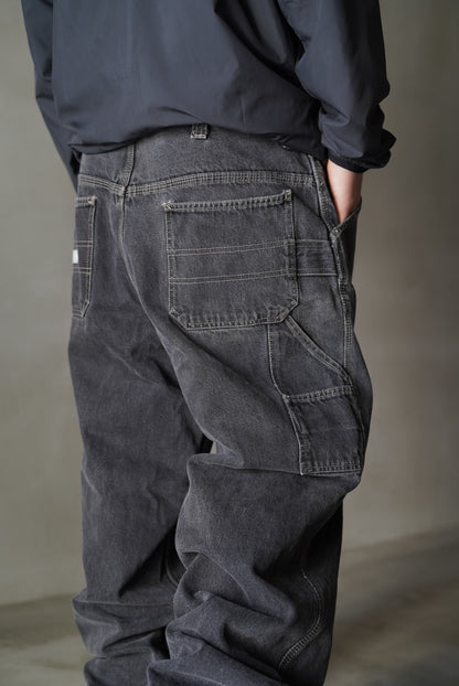 90s “MISSION BLUES”Painter Black Denim Pants