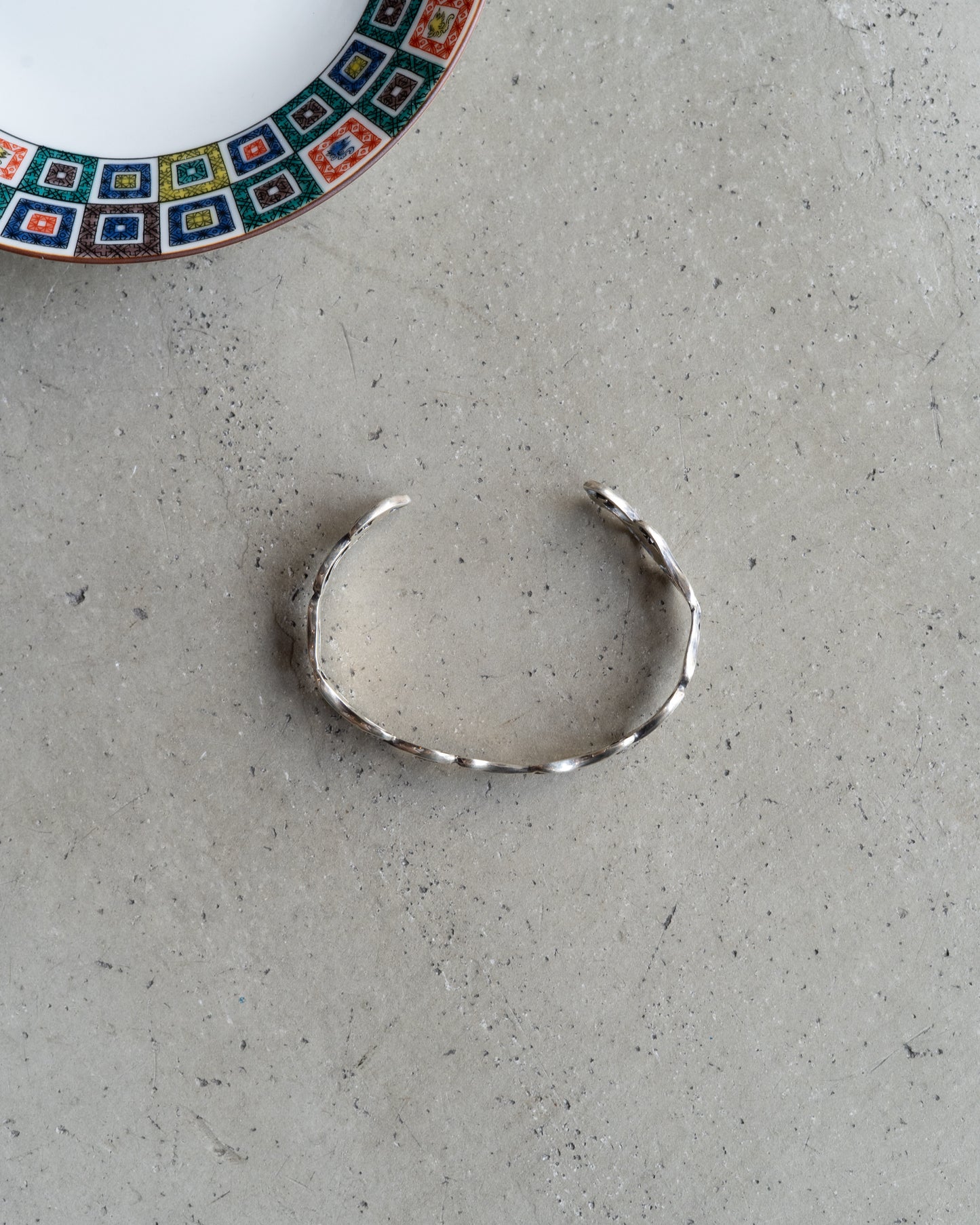 DICT×IRO "Kutaniyaki" design silver 925 bangle