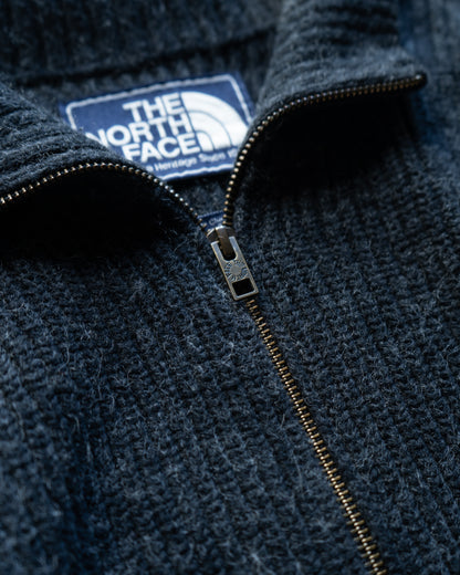 The North Face mixed materials drivers knit jacket