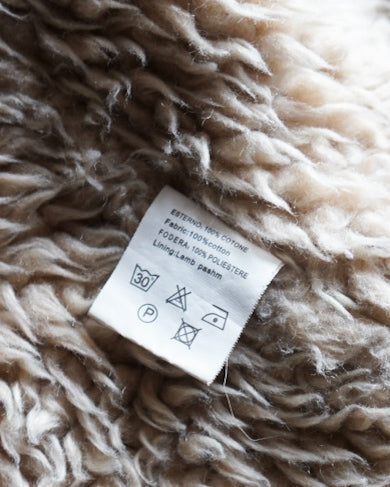 90s work cotton boa design jacket