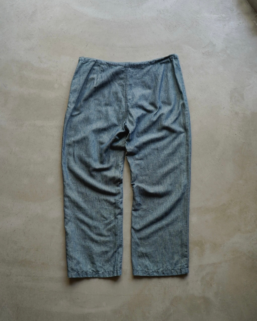 CIMARRON Indigo dyed linen easy pants