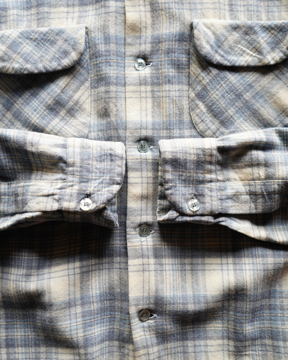 70s PENDLETON wool  plaid pattern shirt