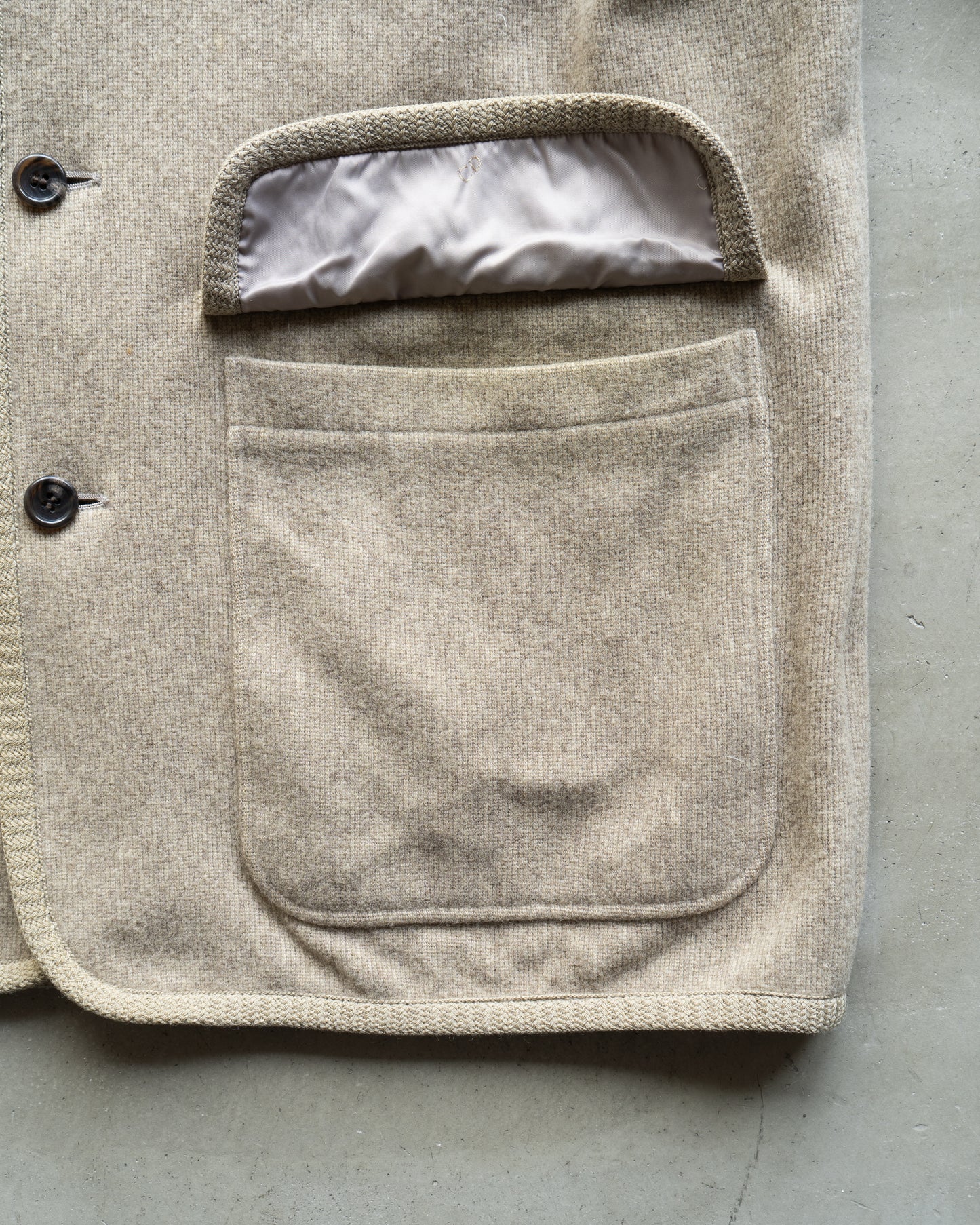 Christian Dior wool tyrolean design short coat