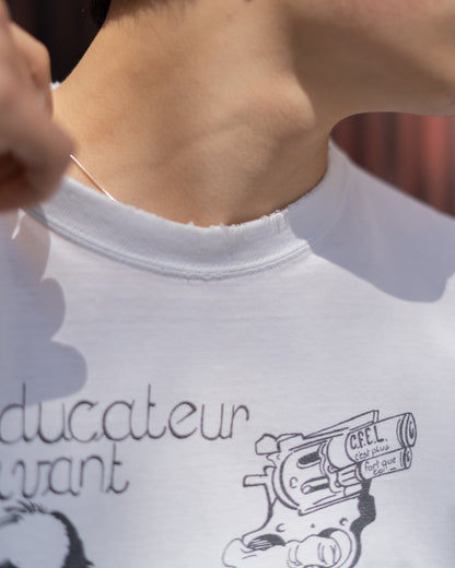 Euro Design Cartoon Print Tee