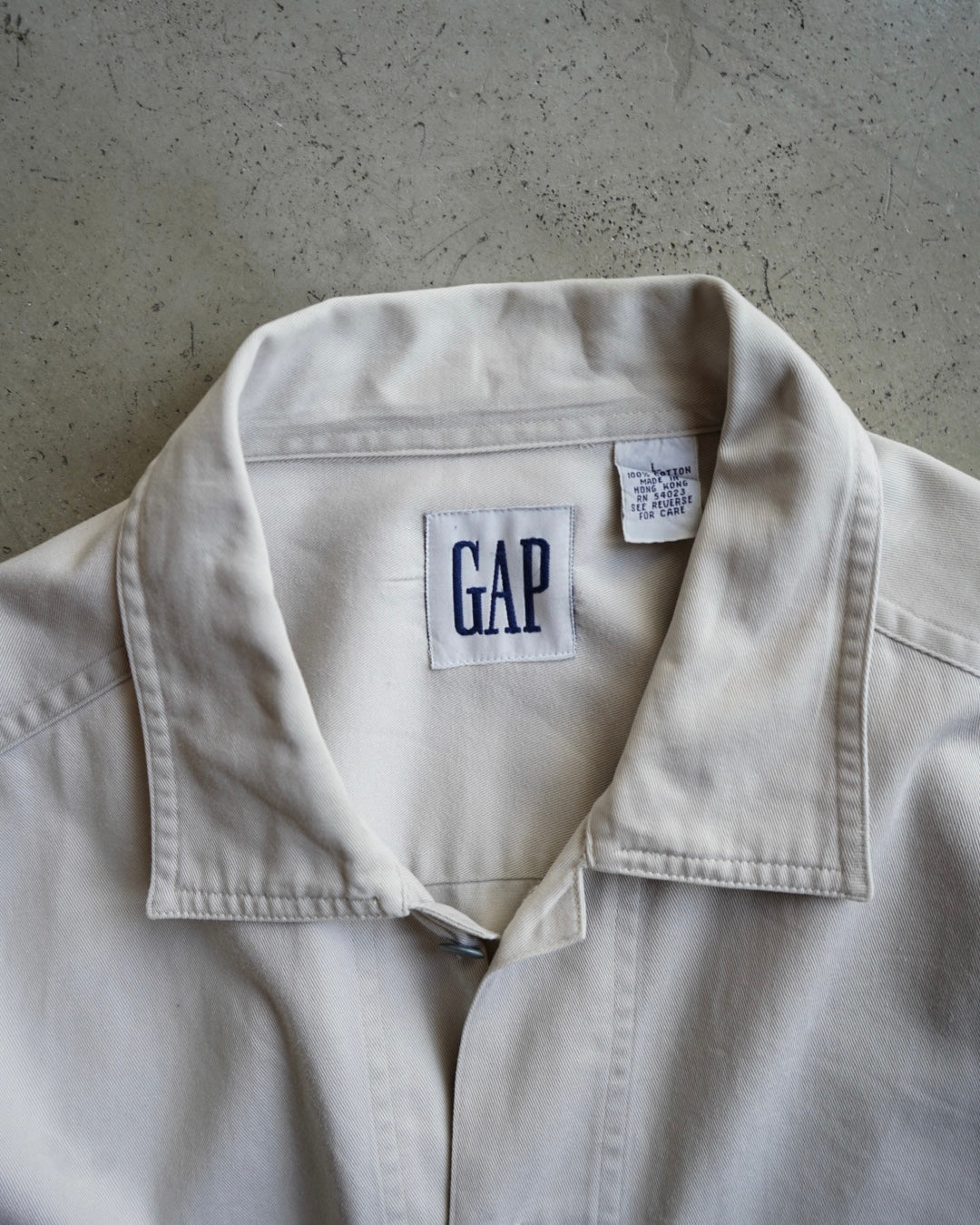 00's "OLD GAP" Off White Over Shirt
