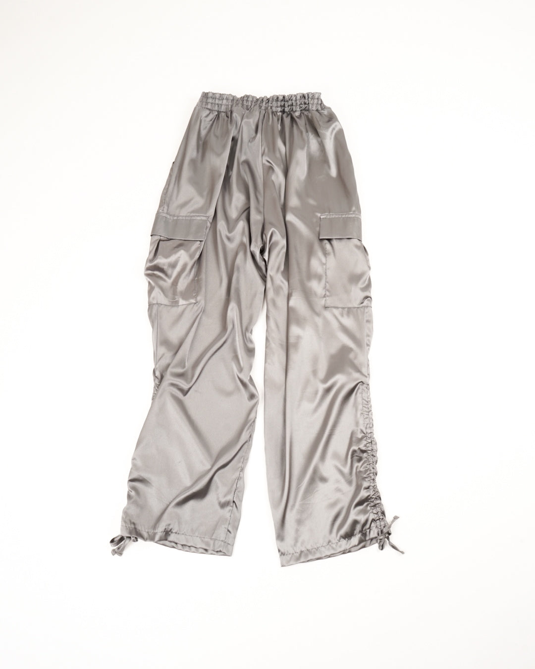 satin cargo easy pants