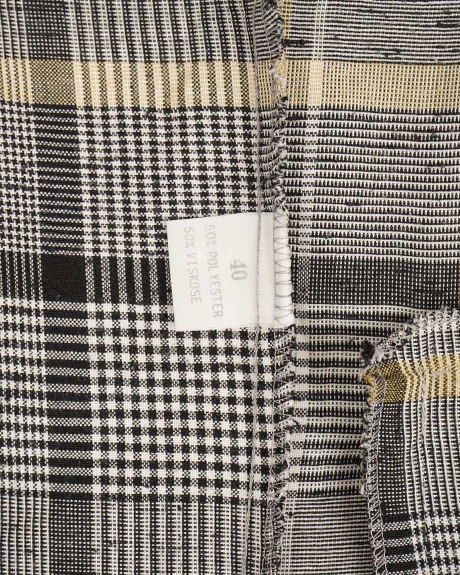 POLYESTER / VISCOSE check tailored jacket