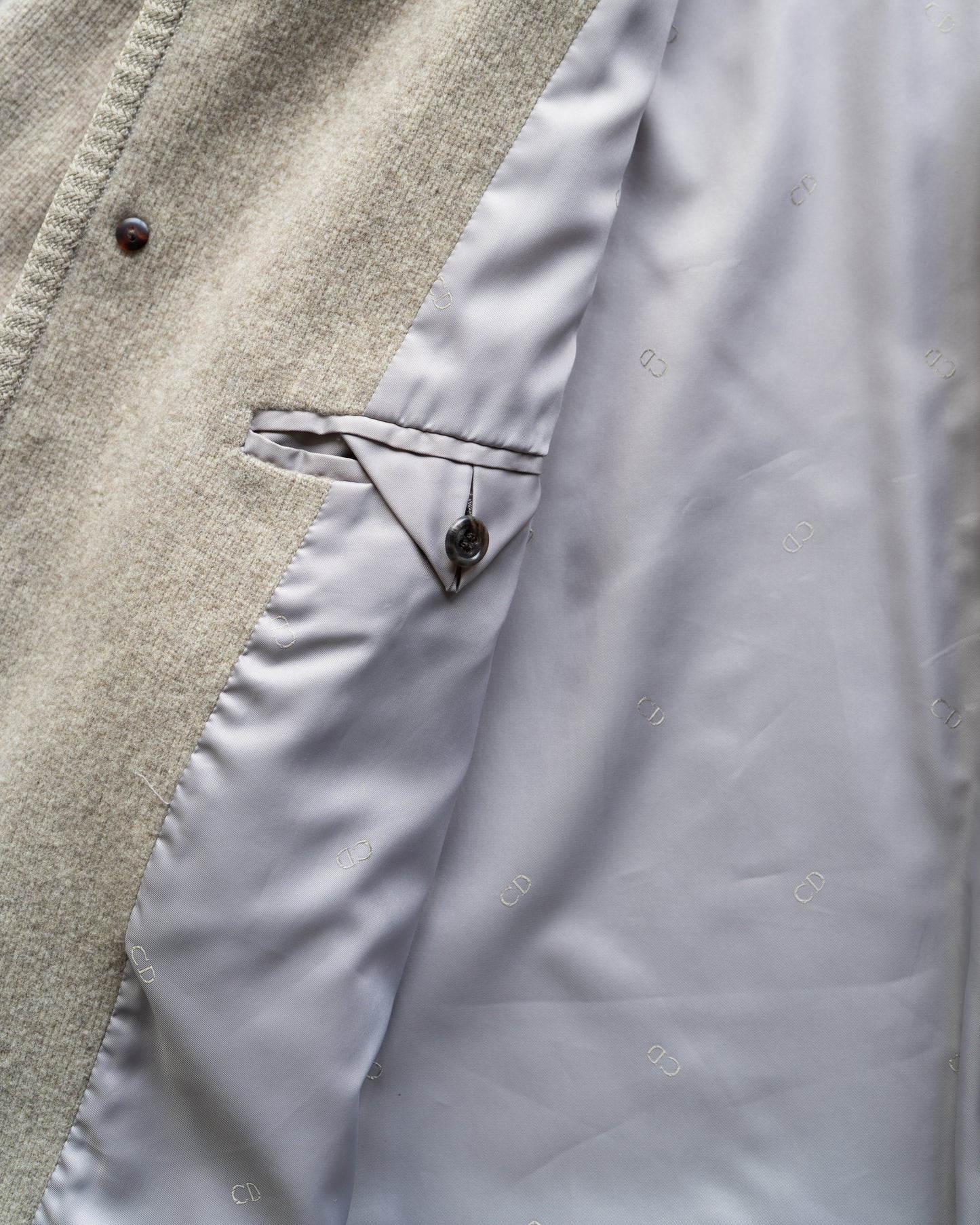 Christian Dior wool tyrolean design short coat