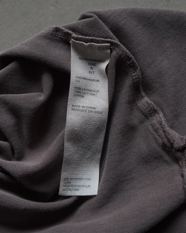 wool rich cotton sweat design long t-shirt