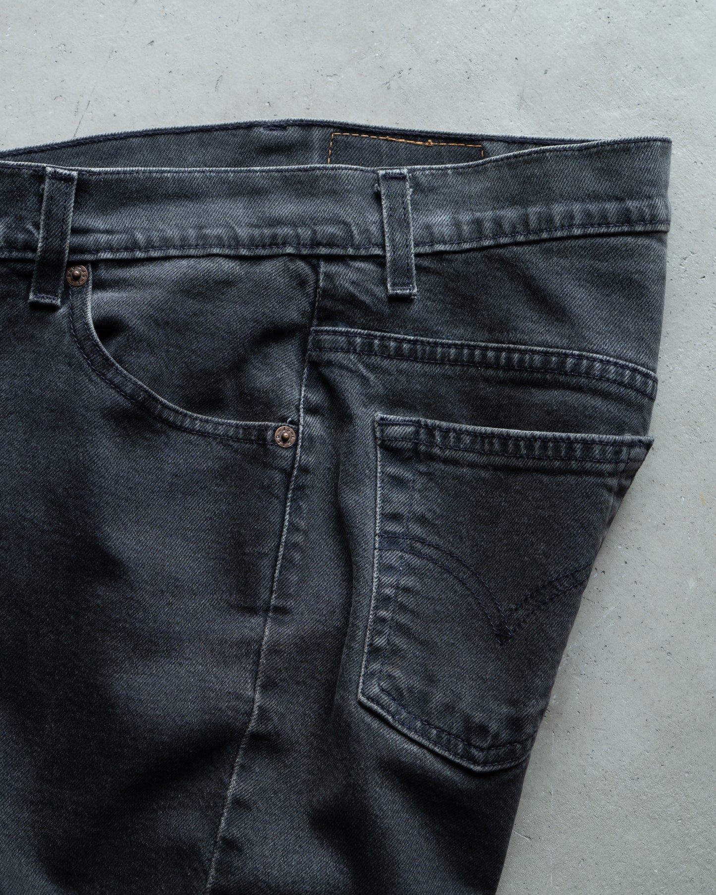 Levi's 517 boot cut black yarn-dyed denim pants