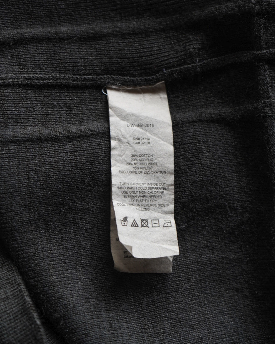 ARMANI EXCHANGE zip-up knit blouson jacket