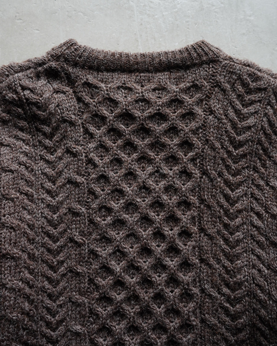 Orvis cable wool knit made in lreland