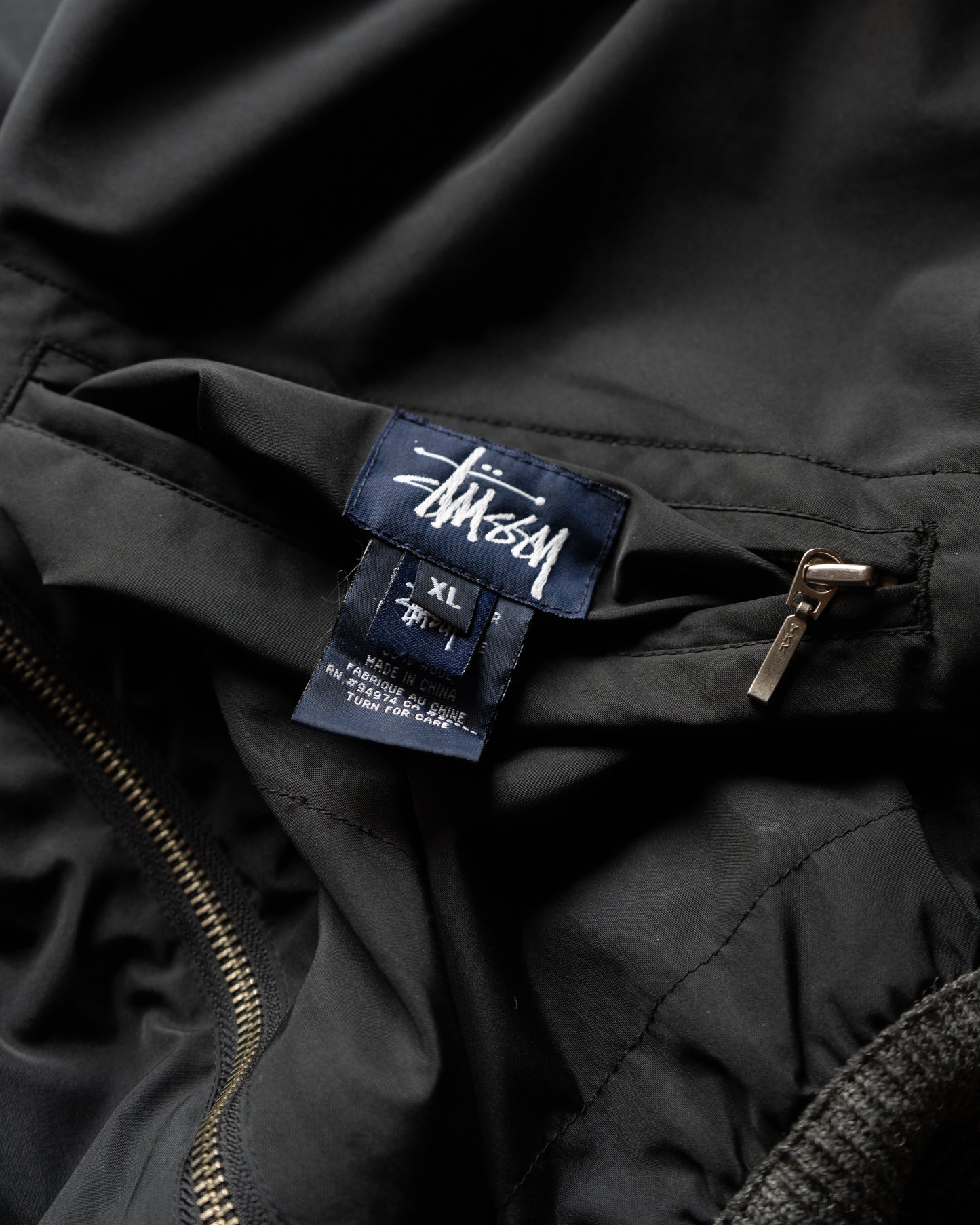 Old Stussy Wool Nylon Reversible Jacket