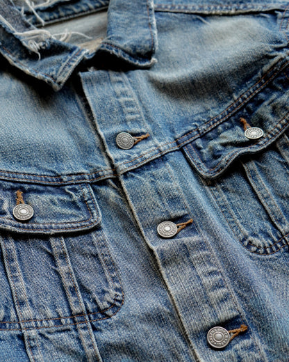 Ralph Lauren damaged denim jacket
