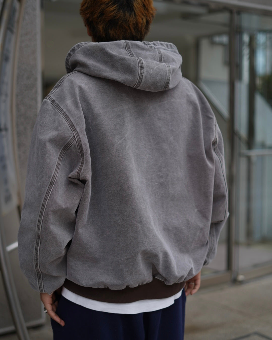 Carhatt Faded Destroyed Active Parka Jacket