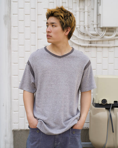 Yohji Yamamoto "Y's for men" linen cotton v-neck tee