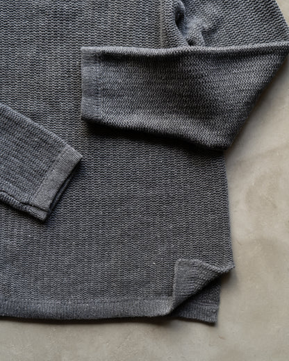 VIGORIA Henley Neck Knit Sweater