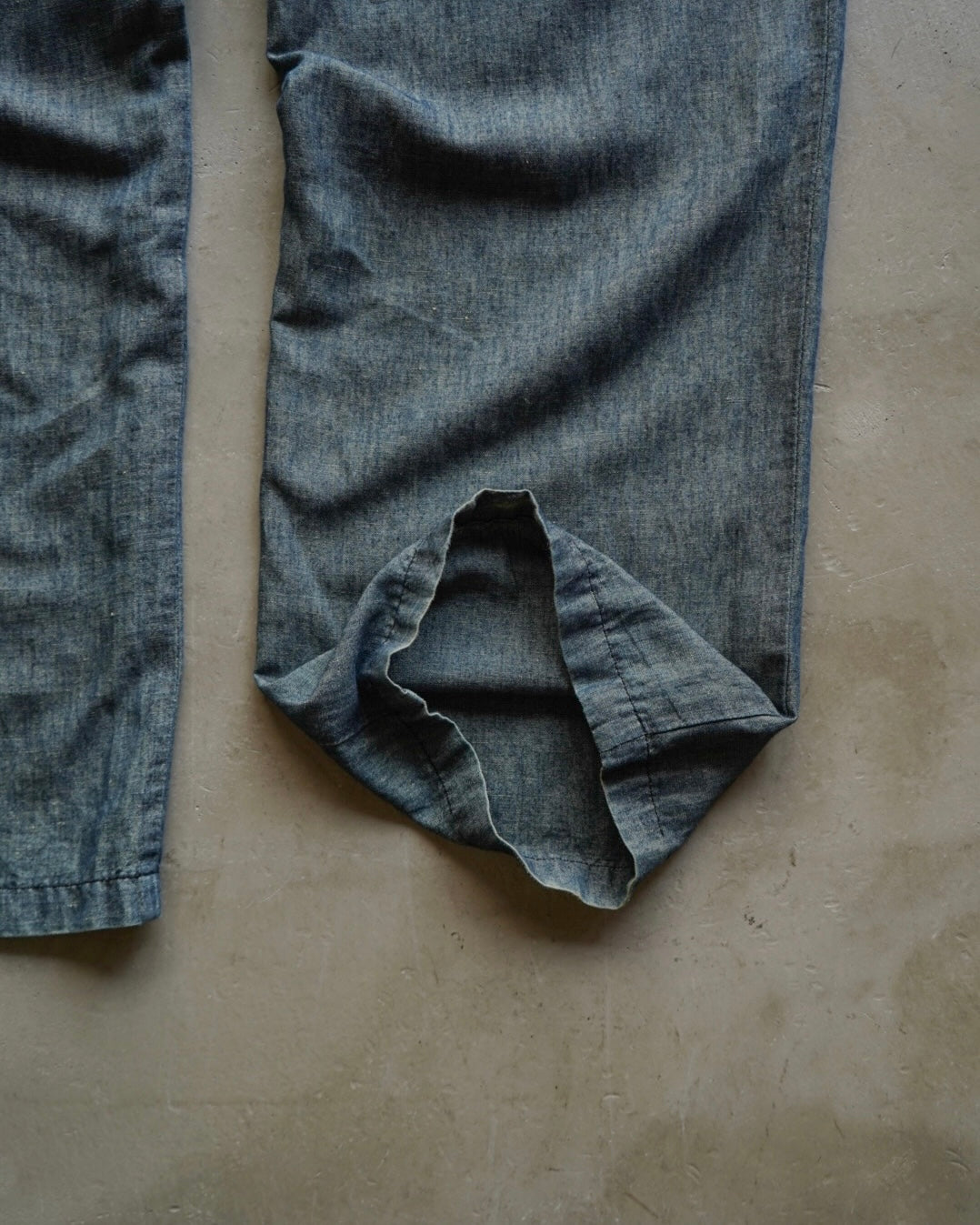 CIMARRON Indigo dyed linen easy pants
