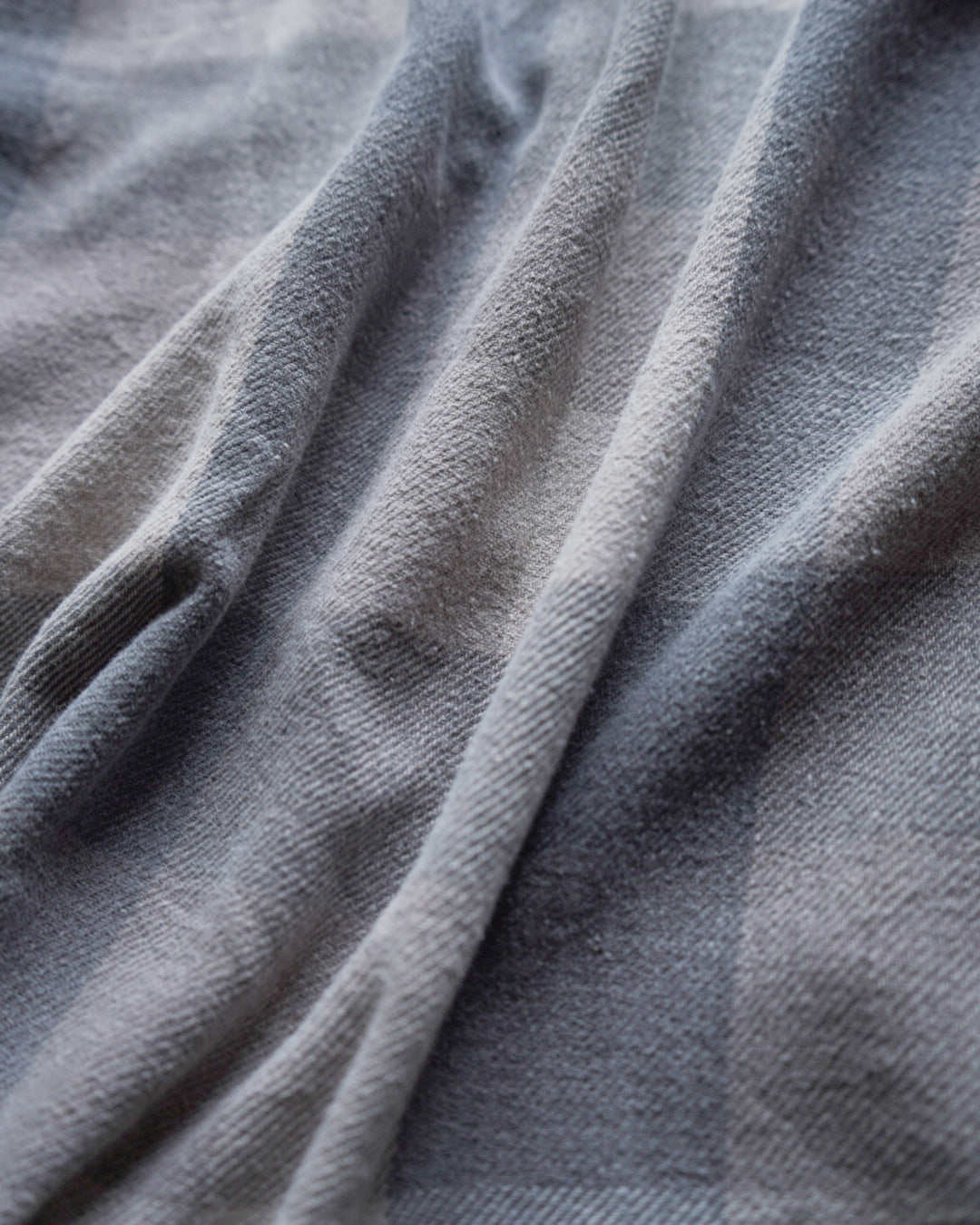 90s check duble flap Pockets flannel shirt