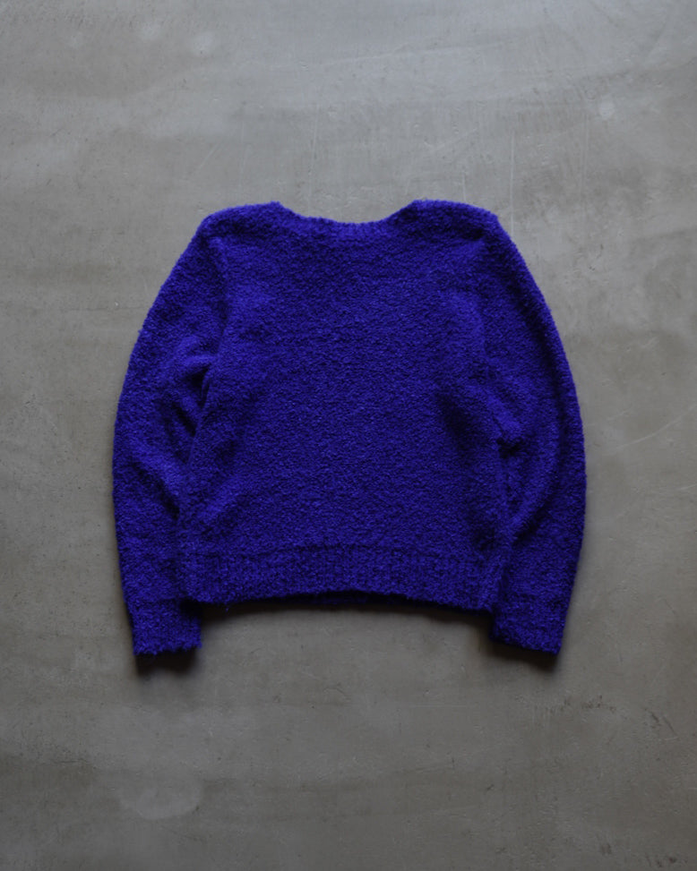 GOTHAM Acryl Shaggy Knit Sweater