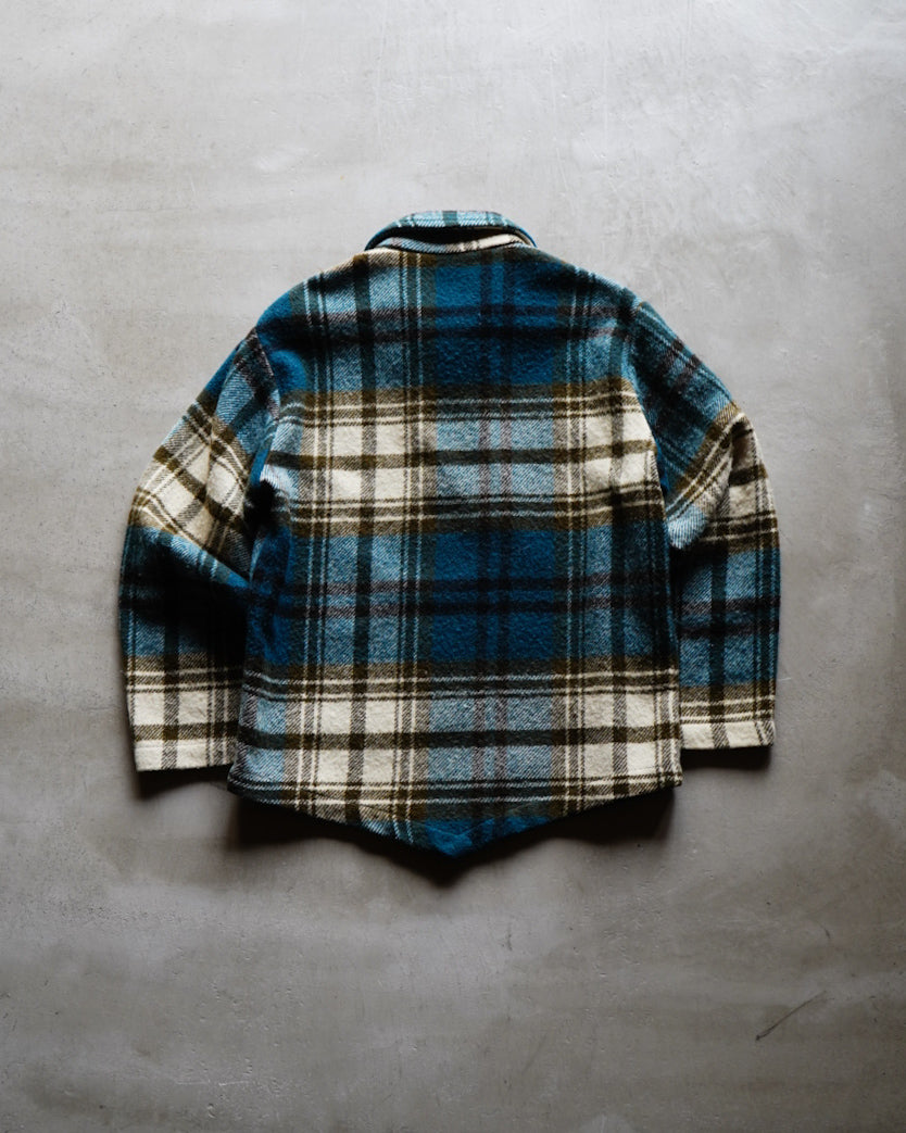 YAVITZ Half-zip pullover flannel shirt jacket