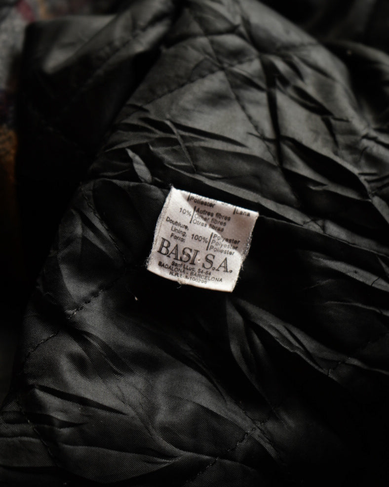 LACOSTE fleece quilting zip-up jacket