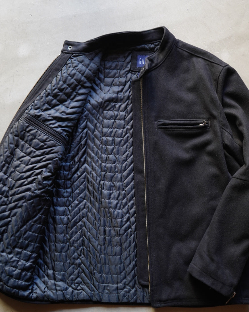 GAP melton wool stand collar zipup jacket