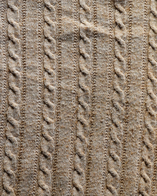 70s JANTZEN cable design knit sweater made in u.s.a