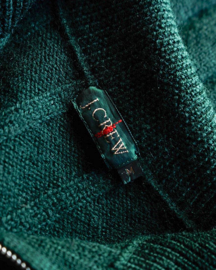 J.CREW full zip wool Knit jacket