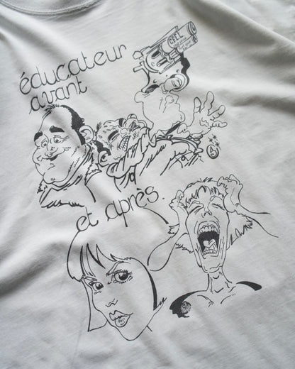 Euro Design Cartoon Print Tee