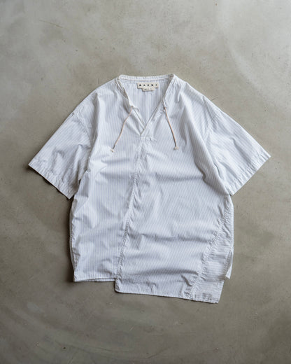 MADE IN ITALY MARNI stripe design short sleeve shirt