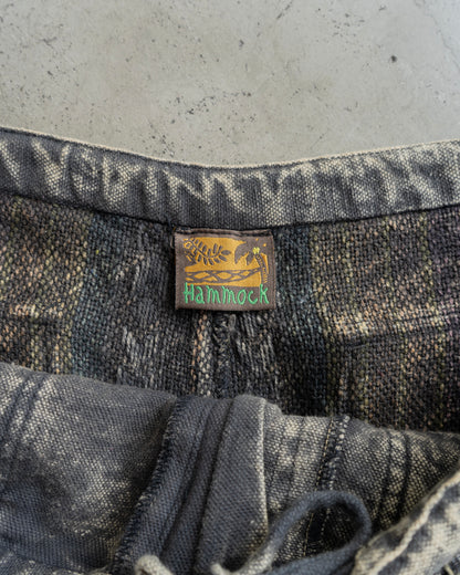 90's design all pattern semi flare easy pants