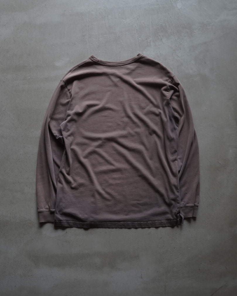 wool rich cotton sweat design long t-shirt