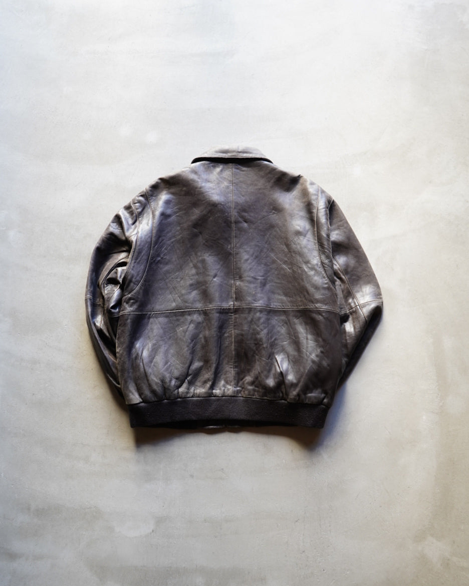 Sheep Leather flight type Bomber Jacket