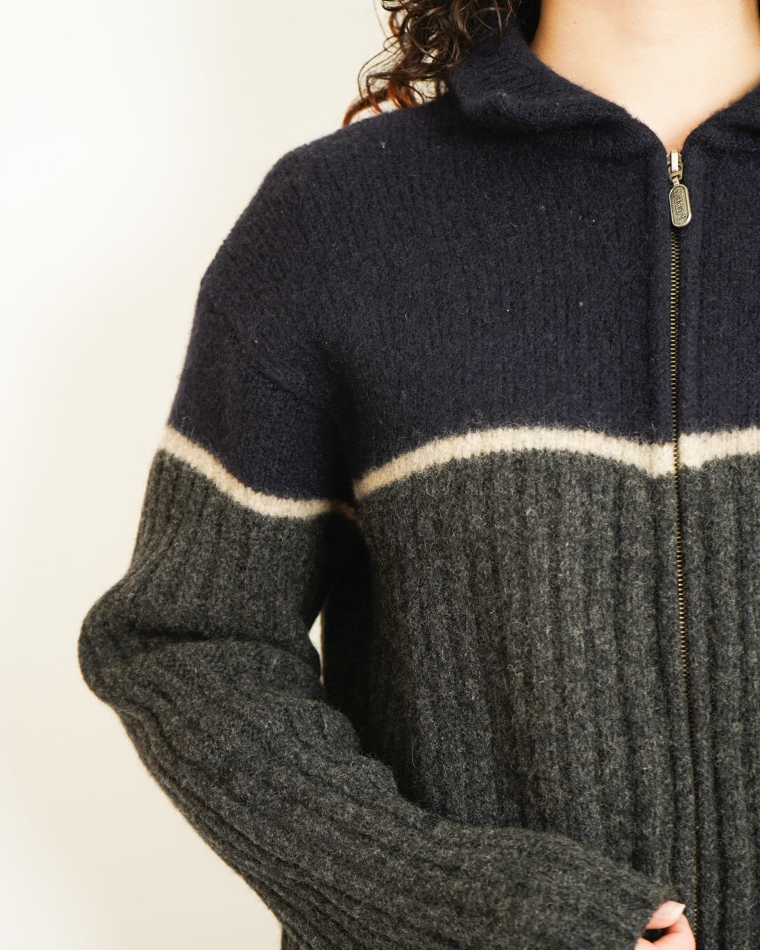 j.crew wool zip-up sweater