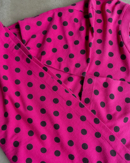 90's nordstrom dot design pocket tee