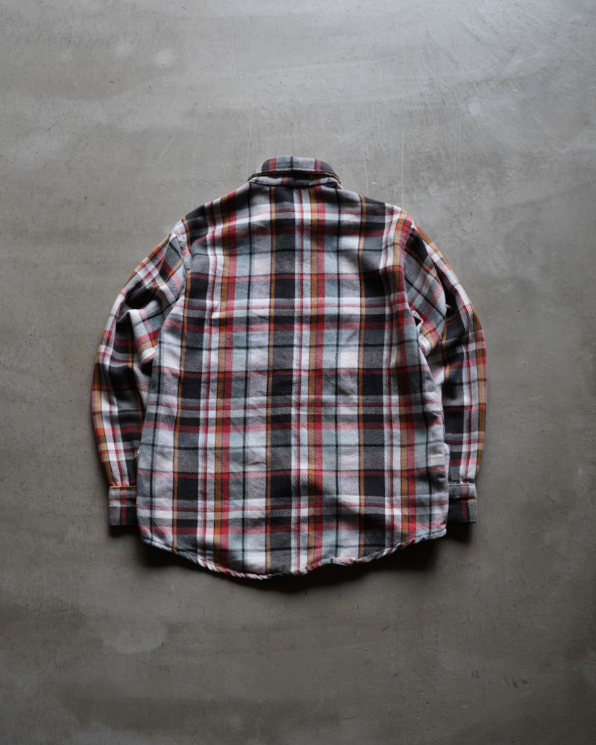 60s  FROSTPROOF cotton check flannel shirt