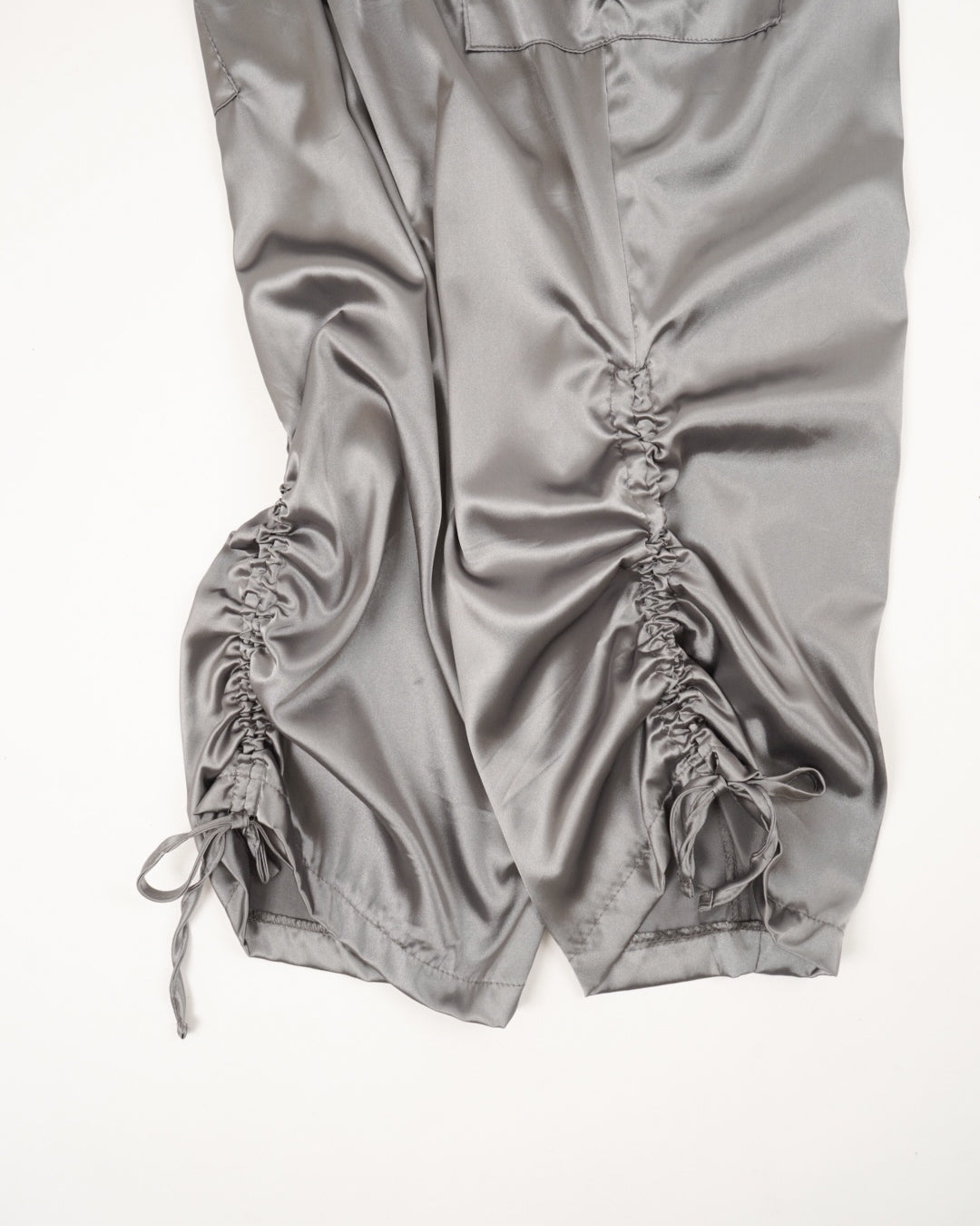 satin cargo easy pants