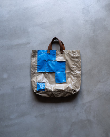 Comme des garçons PVC patchwork design tote bag