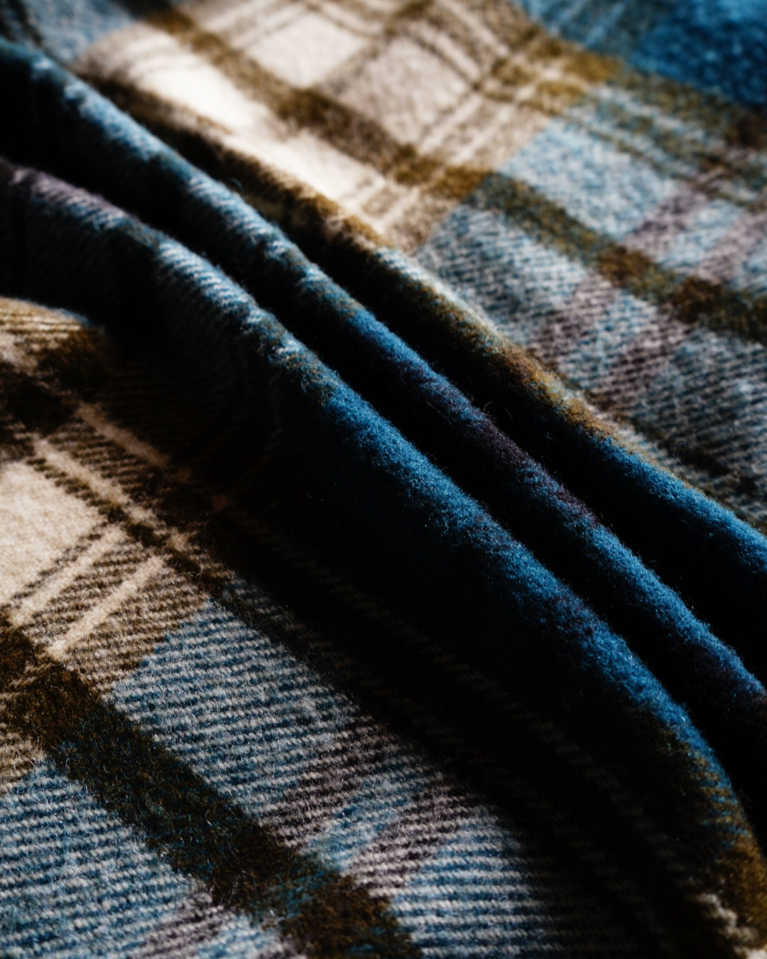 YAVITZ Half-zip pullover flannel shirt jacket