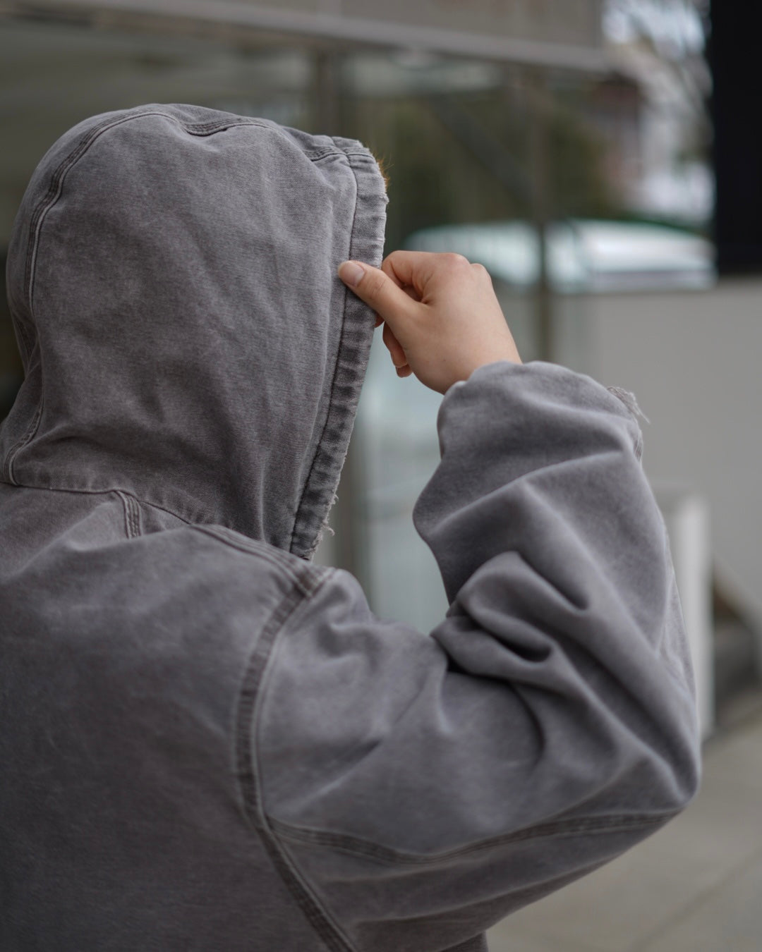 Carhatt Faded Destroyed Active Parka Jacket