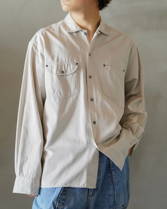 00's "OLD GAP" Off White Over Shirt