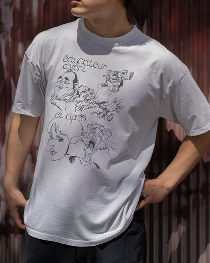 Euro Design Cartoon Print Tee