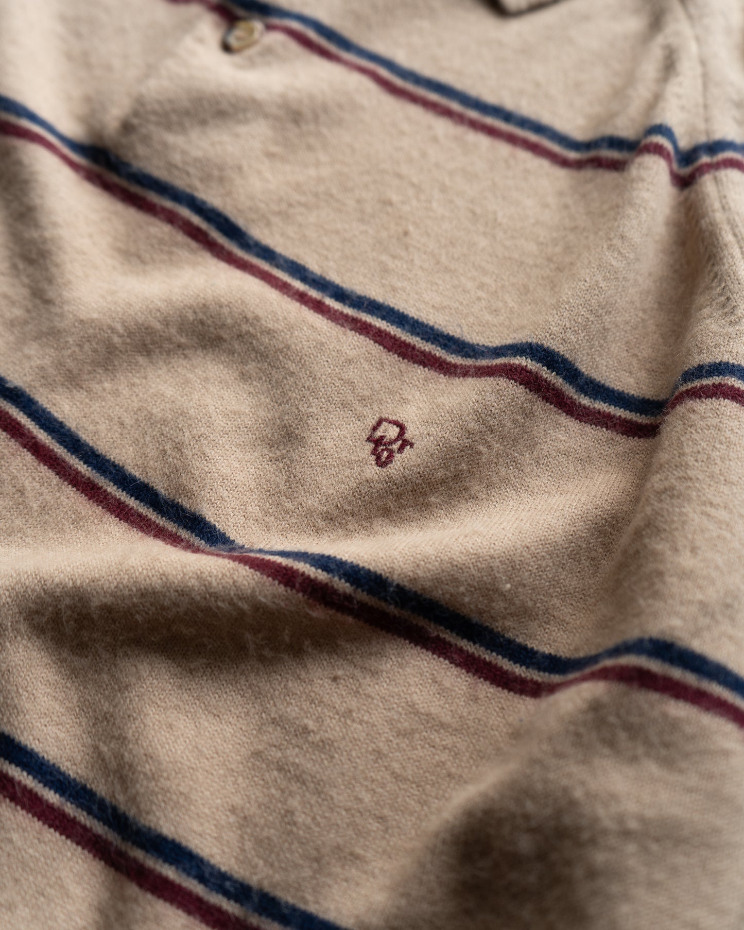 Christian Dior acrylic wool polo knit